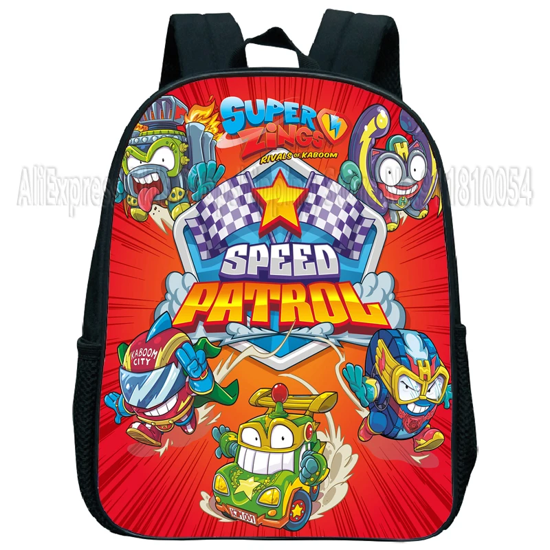 Super Zings-mochila Escolar para ni&ntilde;os peque&ntilde;os, morral Escolar de dibujos animados en 3D para ni&ntilde;os y ni&ntilde;as, libro para estudiantes, regalo para ni&ntilde;os-5