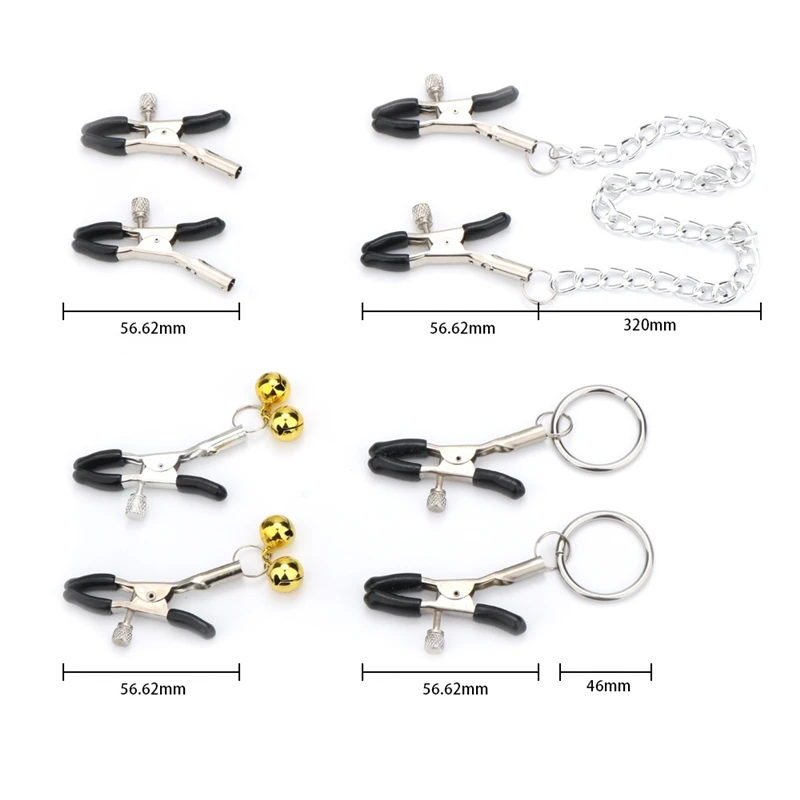 Металлический ниппель грудные зажимы фиксаторы с металлической цепью для