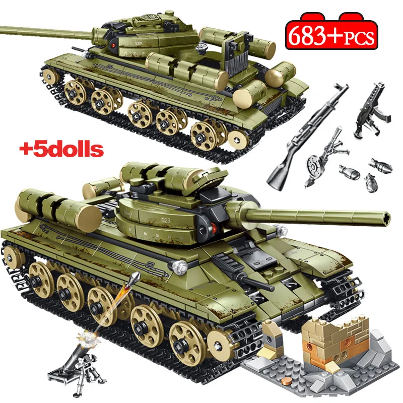 Высокотехнологичный город армейский грузовик немецкий танк тигр T-34