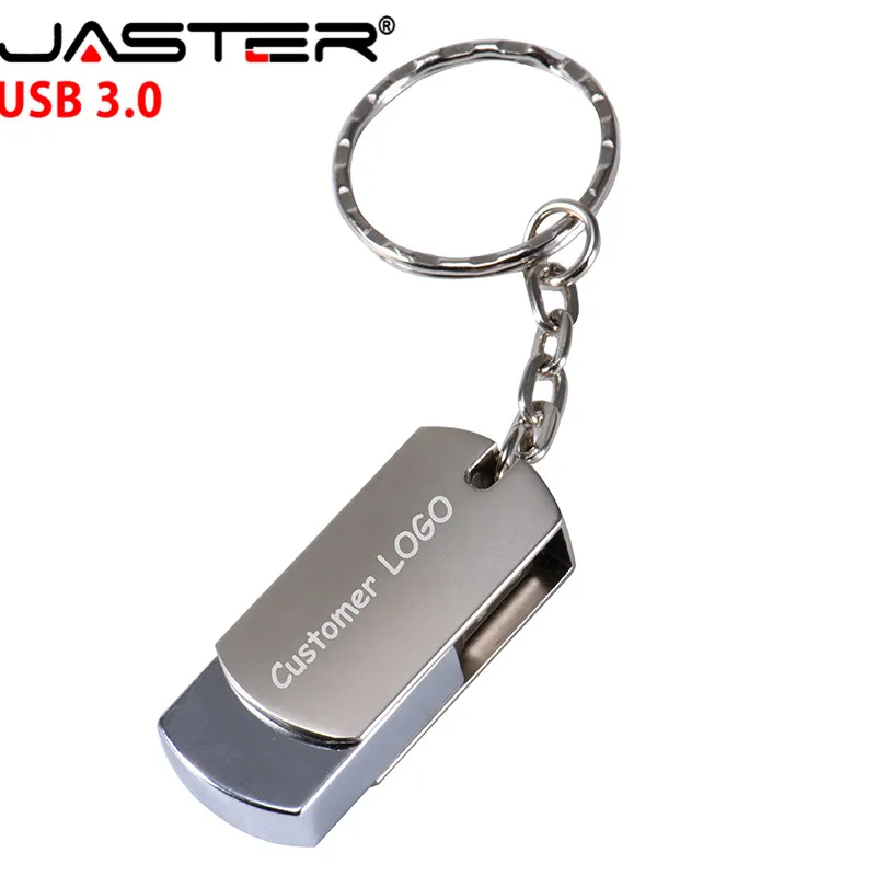 Металлический флип-накопитель JASTER laser на заказ USB 3 0 флэш-накопитель usb 128 ГБ 64 16 32 4