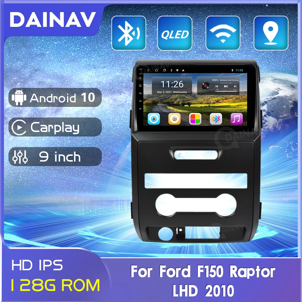 

9 inch Android 10.0 Car Radio Player For Ford F150 Raptor 2010 LHD High DSP Car multimedia player Auto Carplay GPS Navigation