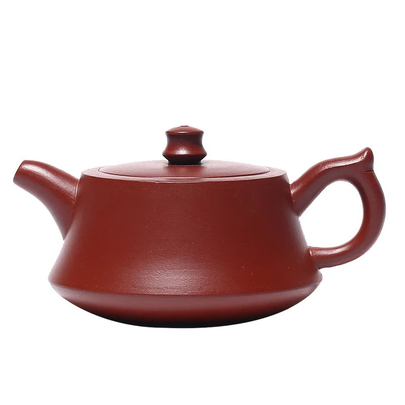 

Famous craftsman's hand engraving of Yixing raw ore Dahongpao Ladybug purple clay teapot gift