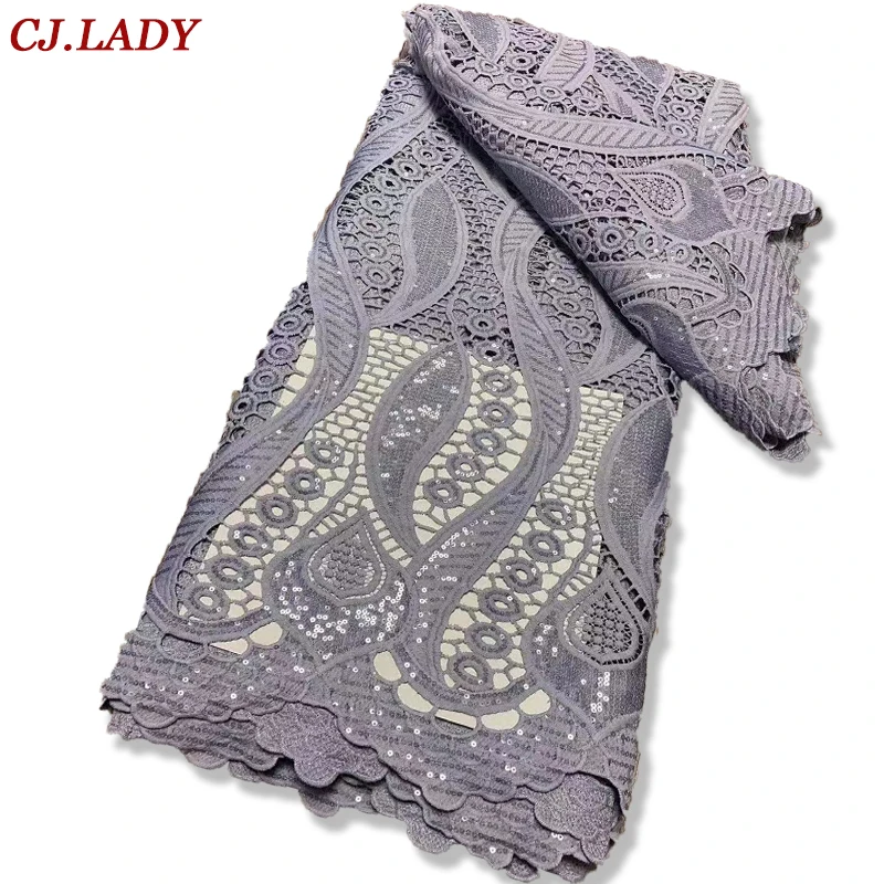

Grey Sequins Lace Fabric With Bead Sequins For Bridal Dress Luxury Evening Dress French Lace 5 yards for Wedding Party Dress A2
