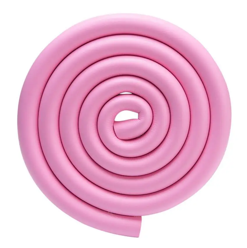 Pink 2 м толстые Угловые Охранники Детский защитный на мебель настольный протектор угловая крышка стола защитная лента поролоновые углы бампер - Цвет: Pink