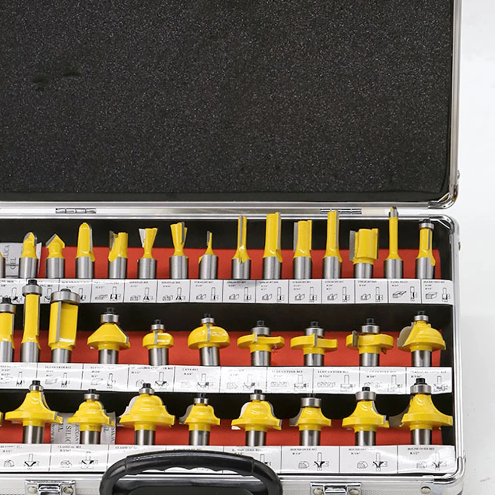 35 шт. хвостовик фрезы фрезерный станок Набор бит резец древесины Карбид мельница