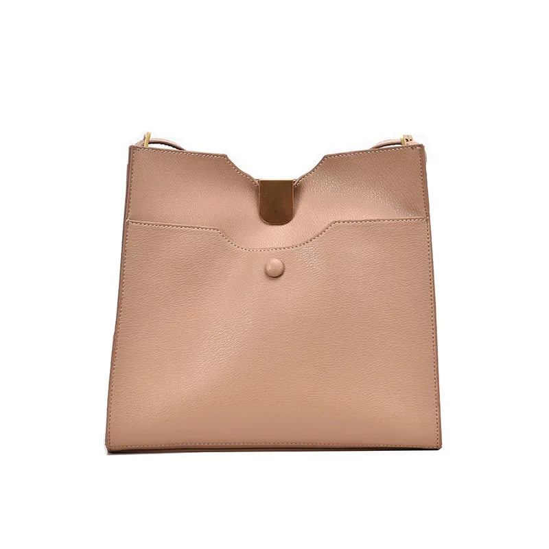 

Women's bags 2020 new solid color retro fashion tote bag casual large capacity one shoulder messenger large bag women