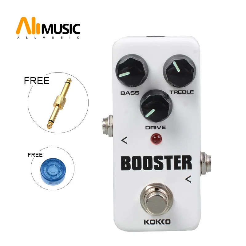 

KOKKO FBS2 мини усилитель педаль 2-полосная Гитара с эквалайзером педаль эффектов с золотым прямым разъемом