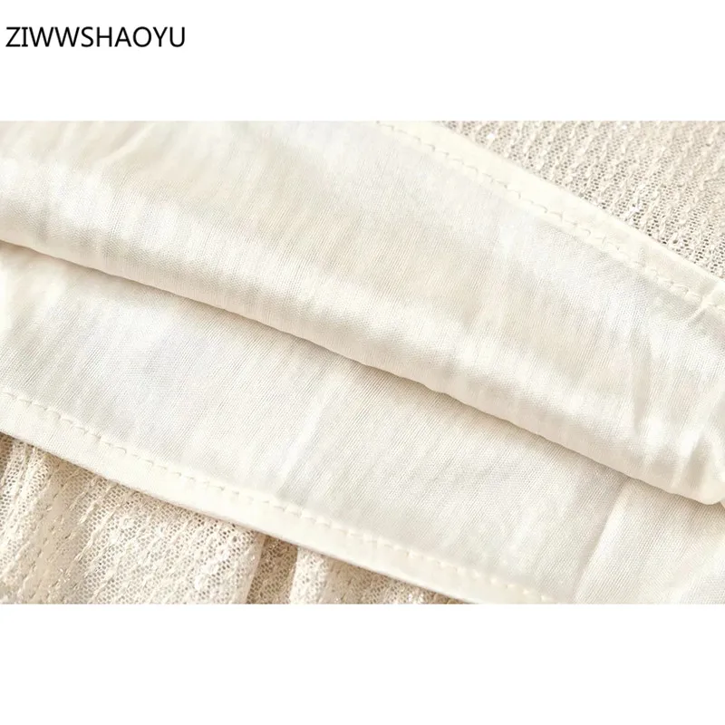 

ZIWWSHAOYU 2021 Summer Women Fashion O-Neck Silver Sequins Sparkling Asymmetrical Hem Prom A-Line Elegant Midi Dresses
