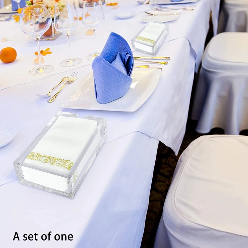 

Acrylic Guest Towel Napkin Holder, Clear Bathroom Paper Hand Towels Storage Tray, Buffet Napkin Holder, Napkin Holders