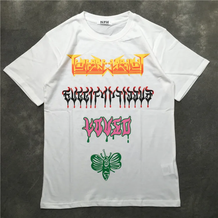 

New 2021 Men Bee art word gentleman T Shirts T-Shirt Hip Hop Skateboard Street Cotton T-Shirts Tee Top kenye S-XXL #K46