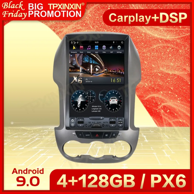 

Carplay 2 Din Android 9 Tesla Multimedia Stereo For Ford Ranger 2011 2012 2013 2014 2015 2016 Radio Viedo Audio Player Head Unit