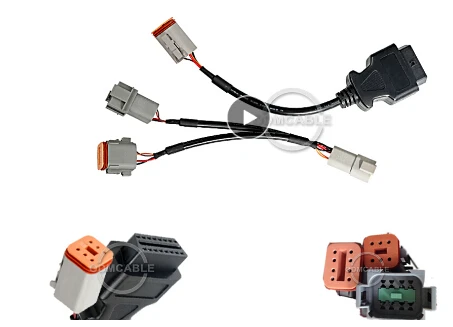 penta cable Судовая промышленность дизельный двигатель 6 pin кабель для vocom penta vodia5 сканер 8 pin Мужской femal vocom 88890030 диагностический сканер кабель - Название цвета: penta cable