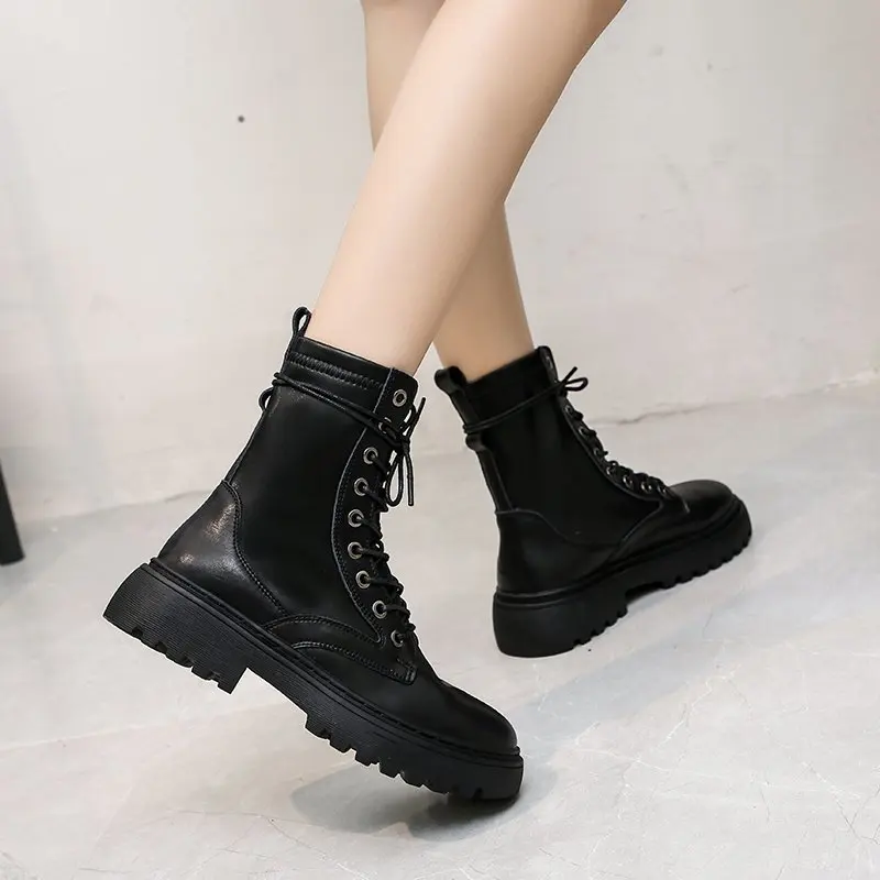 Женские осенне-зимние ботинки на меху из натуральной кожи | Обувь