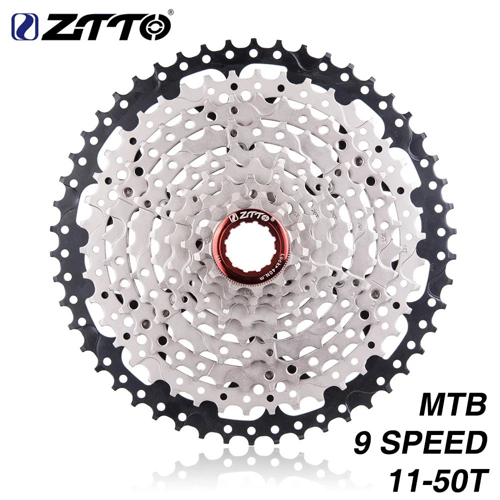 

ZTTO MTB 9 скоростей 11-50T кассета горного велосипеда широкое соотношение 9 скоростей велосипедная Звездочка 9 S свободное колесо Совместимо с M430 ...