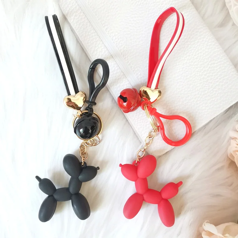 

New Fashion Cartoon Balloon Dog Key Ring Men Women Couples Cute Car Key Chain Bag Pendant Accessories Fun Keychains