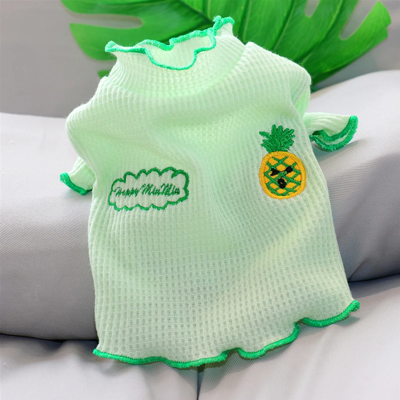 

Summer thin fruit pet short bottoming shirt Teddy Bichon Hiromi Schnauzer VIP cat small dog clothes