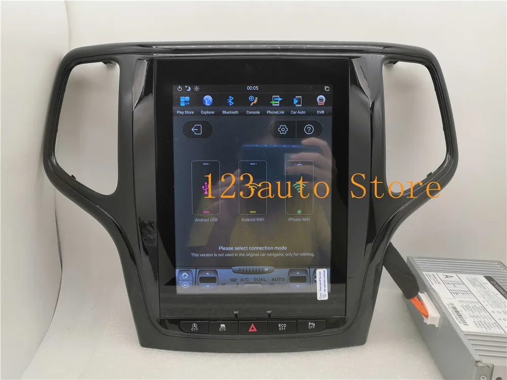 10,4 ''Tesla стиль Android 8,1 автомобильный dvd-плеер gps навигация для JEEP Grand Cherokee 2012- стерео радио CARPLAY ips PX6 HDMI
