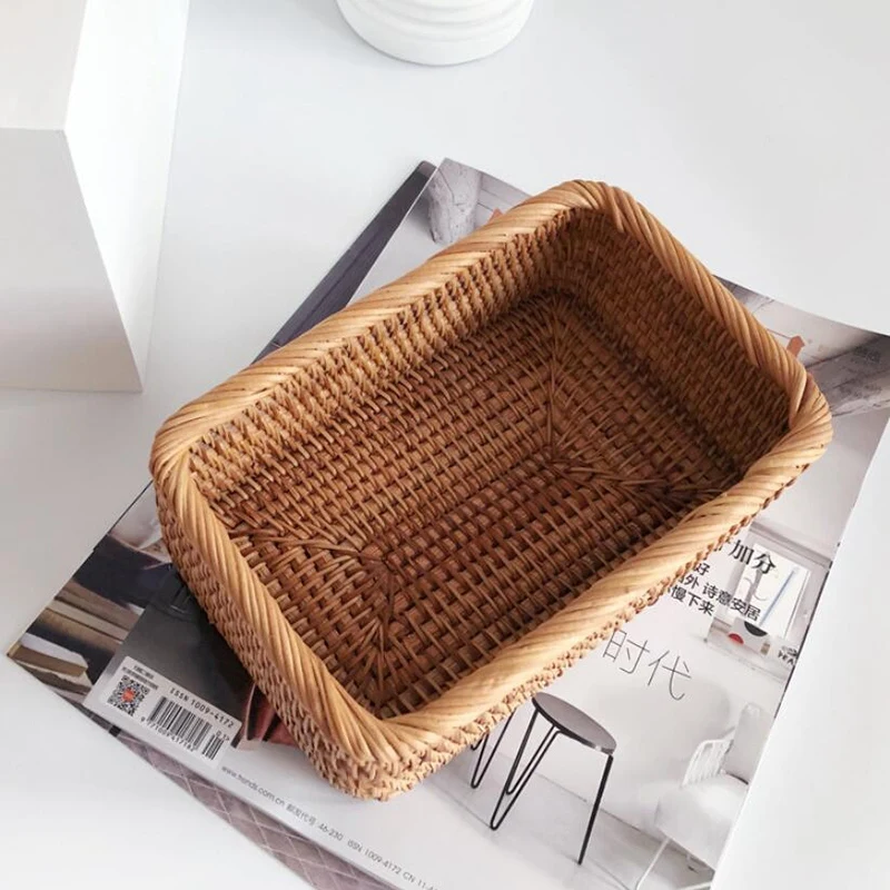 

Rattan Storage Basket Traditional Rattan Storage Basket Home Living Basket Fruit Basket Picnic Basket Handicrafts
