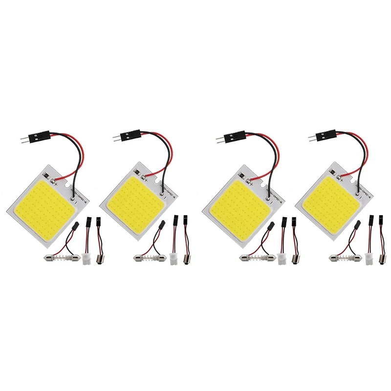 

Led Panel Dome Light Lamp, COB 48-SMD Led Interior Car Lights Auto Led Dome Lights Interior