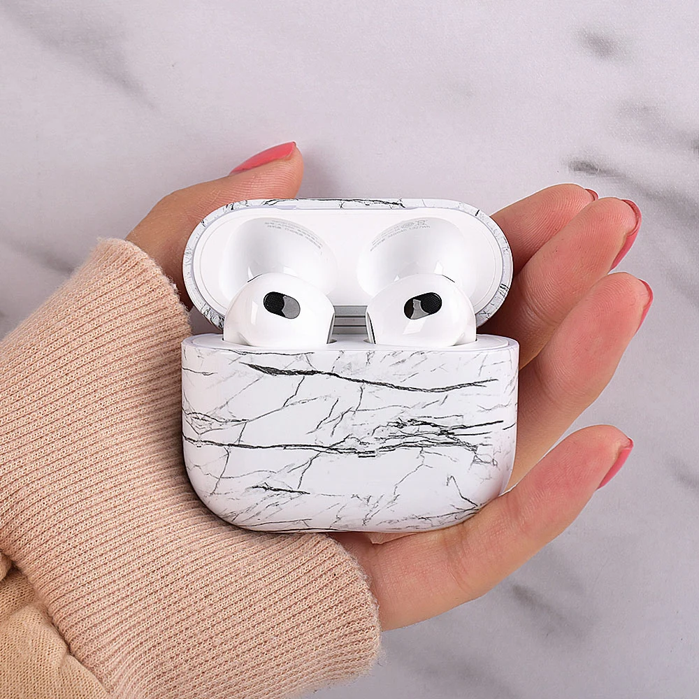 Женский чехол для Airpods 3 2 1 Pro милый наушников Жесткий Чехол из поликарбоната Apple