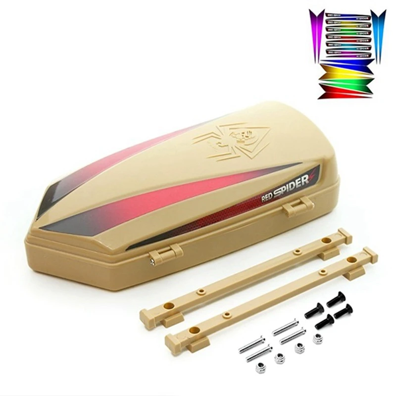 

Багажник на крышу багажная коробка с крепежными рельсами для Traxxas TRX4 TRX6 Axial SCX10 III 90046 AXI03007 1/10 RC детали гусеничного трактора