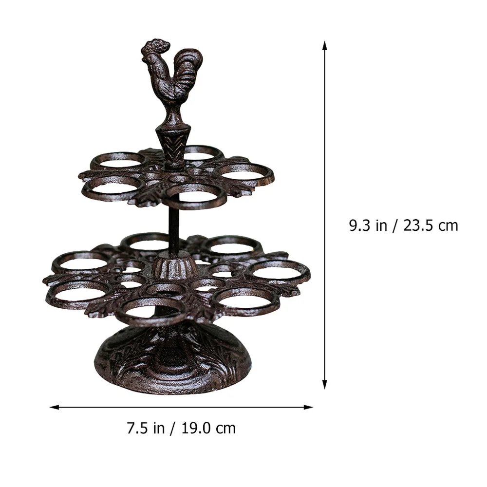 

Vintage Egg Stand Iron Kitchenware Egg Storage Rack Creative Egg Holders
