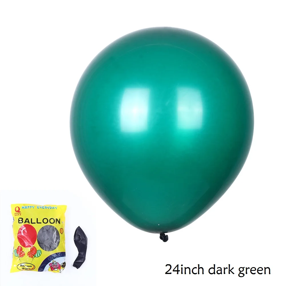 10 шт./лот Многоцветный Круглый латексный шар 24 дюйма темно синий зеленый розовый