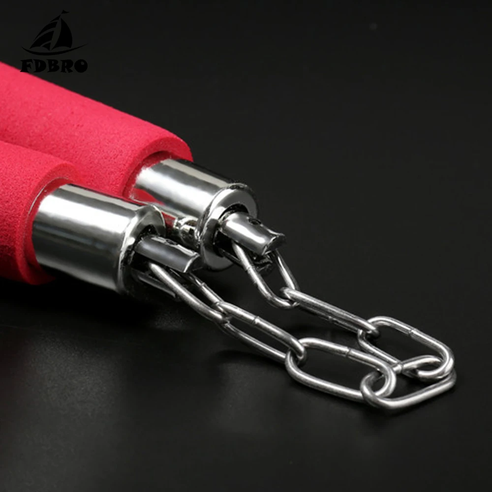 FDBRO 1 шт. безопасный фитнес Nunchakus красный/синий/черный/зеленый горячий боевое