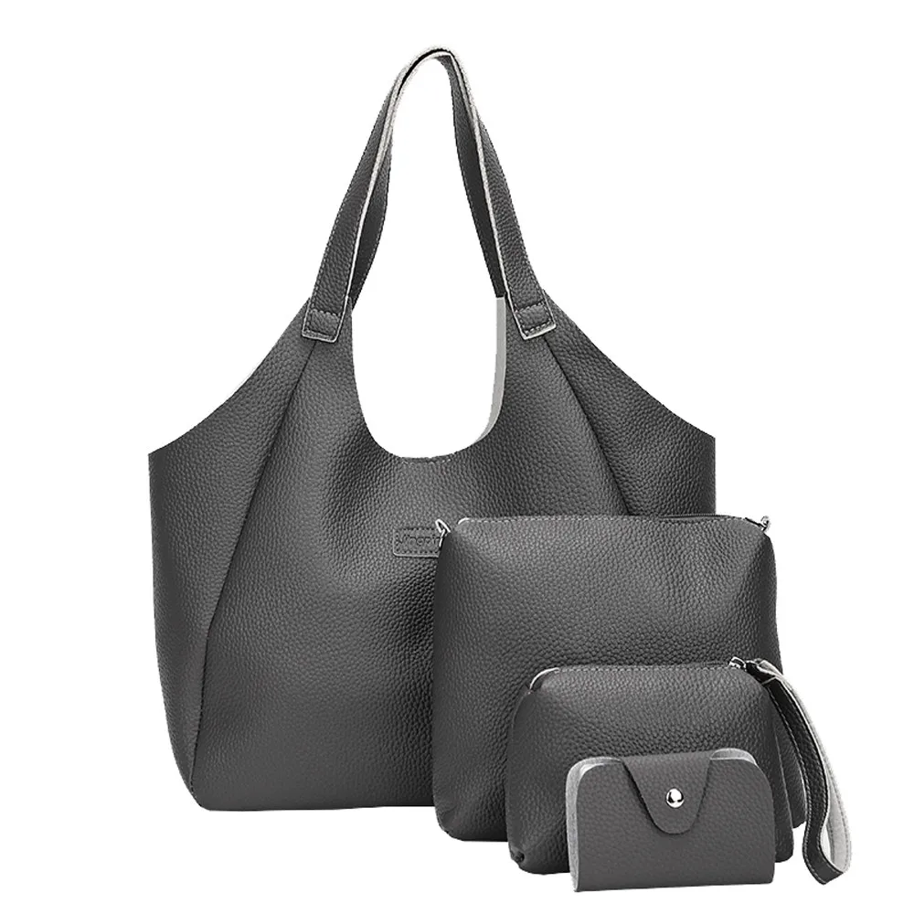 4 шт. женская сумка-мессенджер сумки кожаная сумка для женщин четыре комплекта