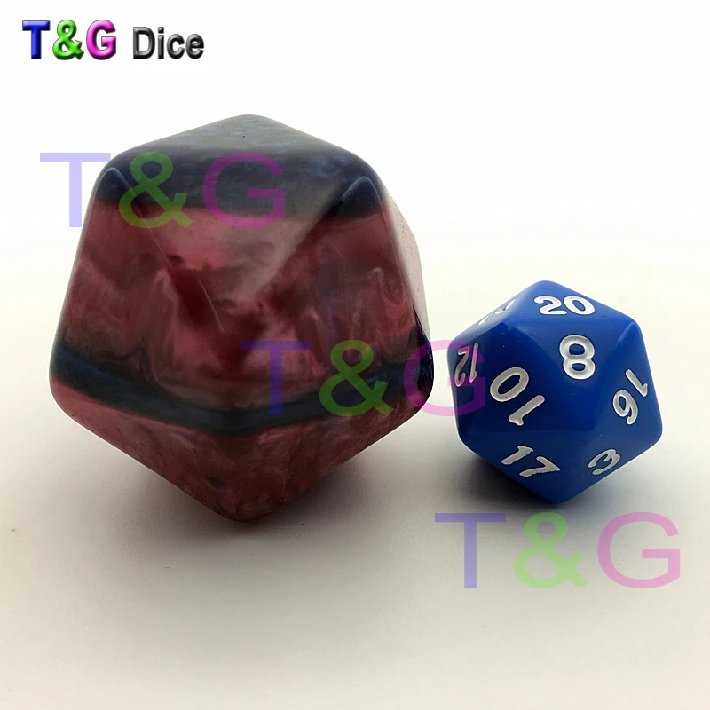 10 шт./компл. Новые разноцветные темно красные и синие D20 кости для развлекательных