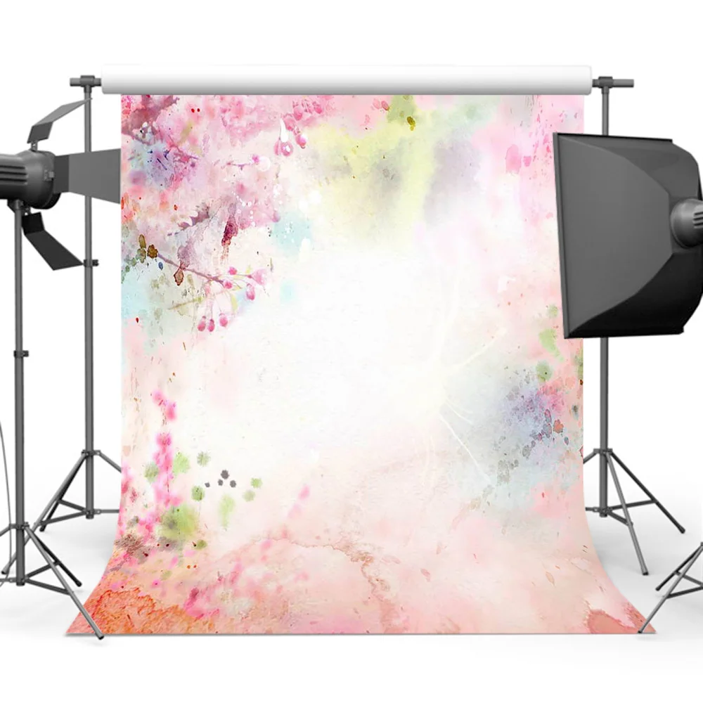 

Mehofoto Pink Flower Photo Background Photography Backdrop Newborns Backdrops for Photo Studio Mr-1405
