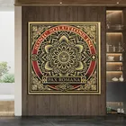 Pax Ramana By Shepard Fairey Настенная картина, плакат и принты на холсте, выполненные в уличном стиле, картина на заказ для домашнего декора