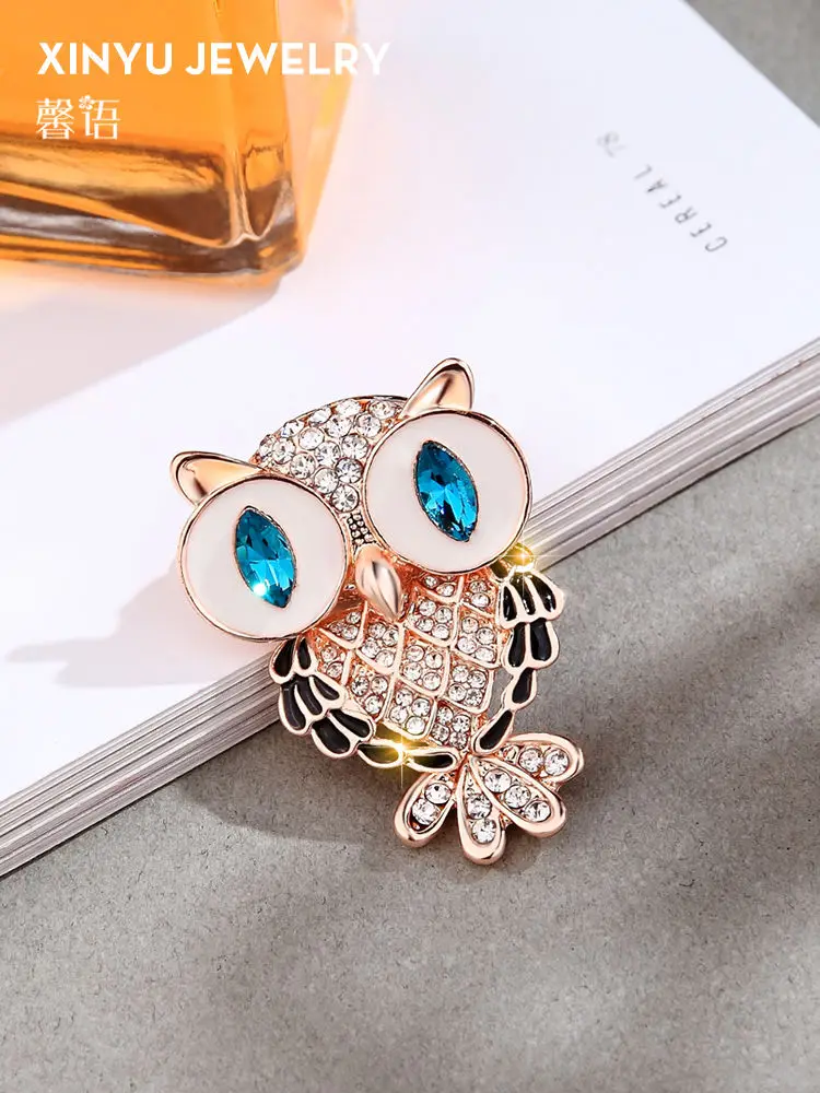 

Owl Brooch Cute Japanese fashion personality temperament Brooch accessories female sweater pin