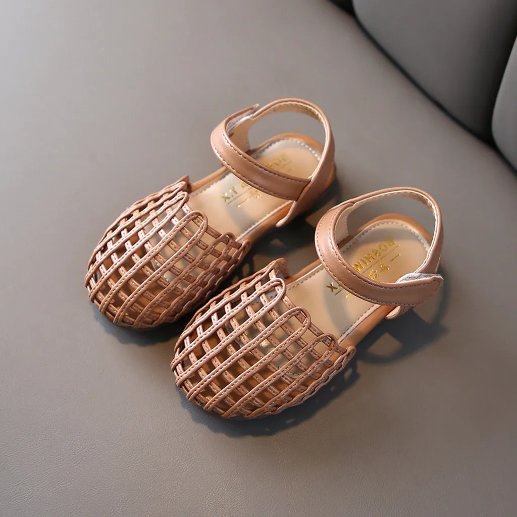 Летние однотонные повседневные босоножки JAYCOSIN с мягкой подошвой для маленьких