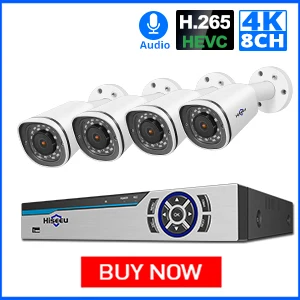 Hiseeu 8CH POE NVR комплект HD 1080P CCTV камера система 2MP уличная Водонепроницаемая ip-камера POE для домашней безопасности комплект видеонаблюдения