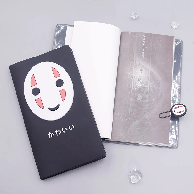 Koteta записные книжки для взрослых и дневники Studio Ghibli безликая фигурка модель для детей для обучения стационарная и скрепка для бумаги печать школа Sup