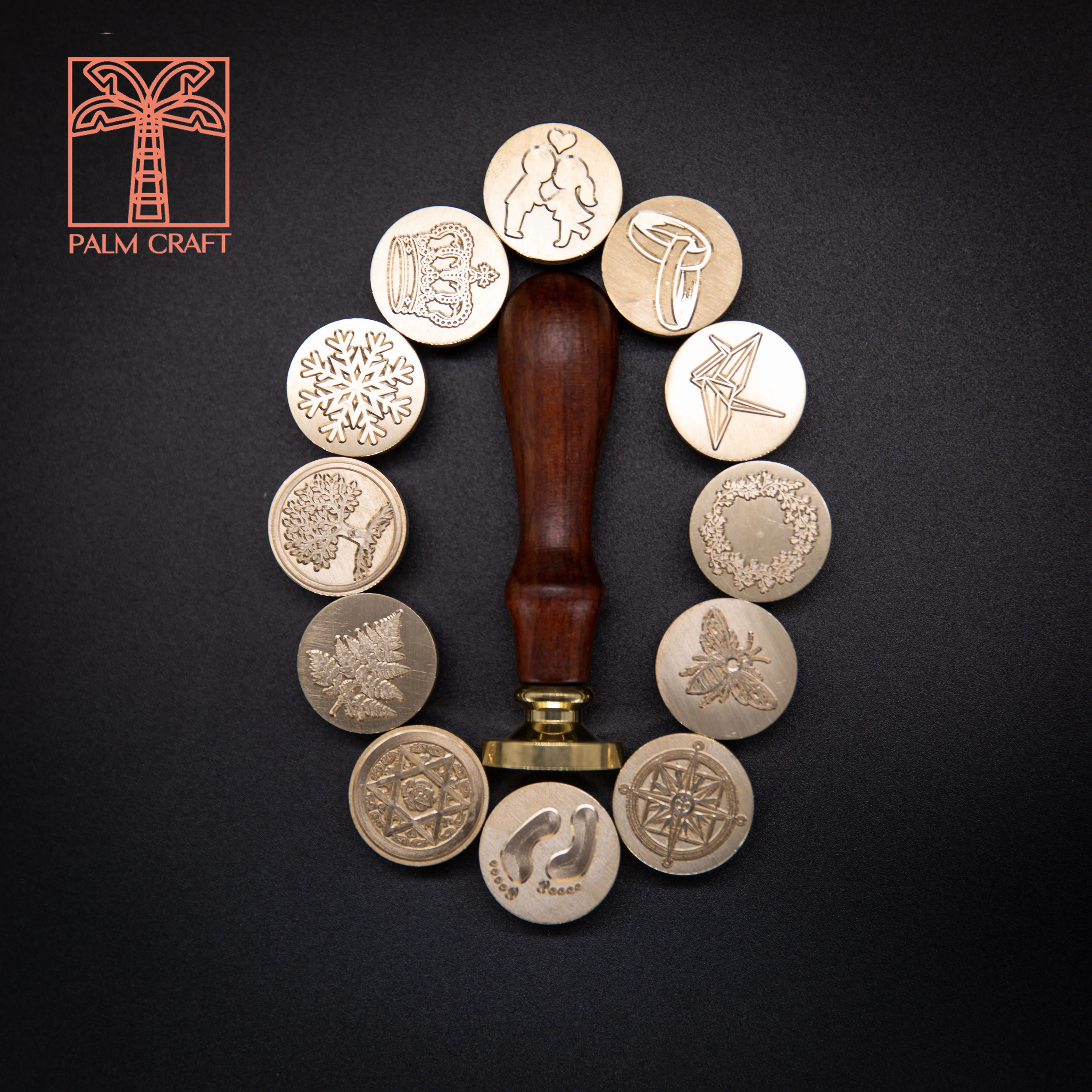 Штамп для восковой печати размер 9 см цвет в ассортименте|Штампики| |