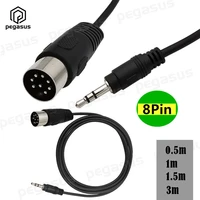 midi 8 pin din male plug to 3 5mm male adapter cable for musical instrument audio equipment