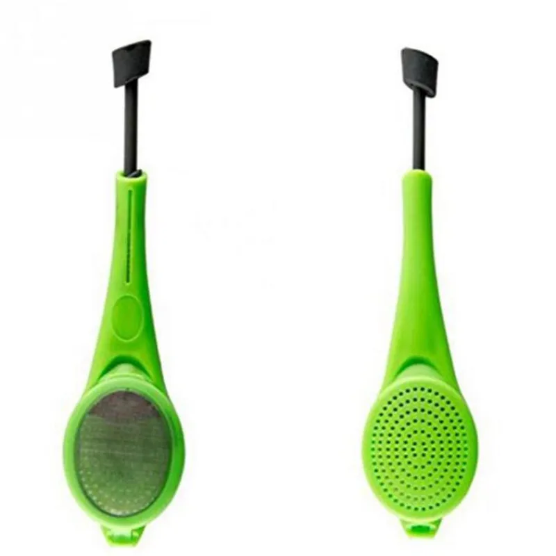 

1 PC New Tea Strainer Coffee Filter Flavor Total Tea Kitchen Tools Food Grade Plastic Strainer Measure Swirl Steep Stir Press