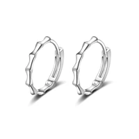 new bamboo style simple fashion hoop earrings fashion cute temperament earrings metal copper for charm women exquisite jewellery