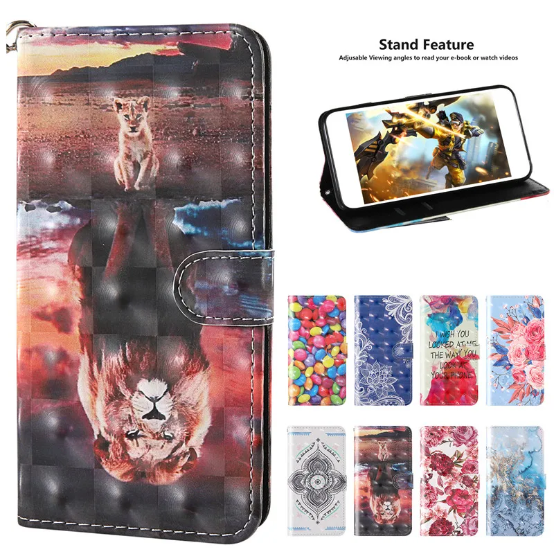 

3D Cartoon Tiger Flip Leather Case For Samsung Galaxy A11 M11 M21 M31 M30S J2 Core 2020 2018 Case Wallet Phone Cover Capa Fundas