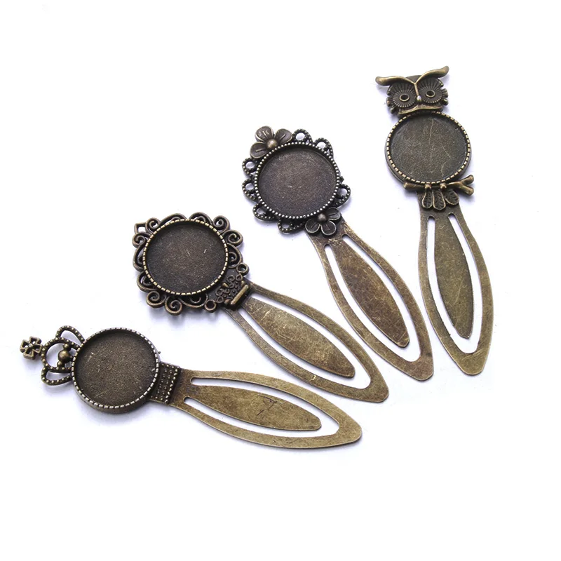 5 шт./лот Античная винтажная ретро-закладка ручной работы основа кабошона