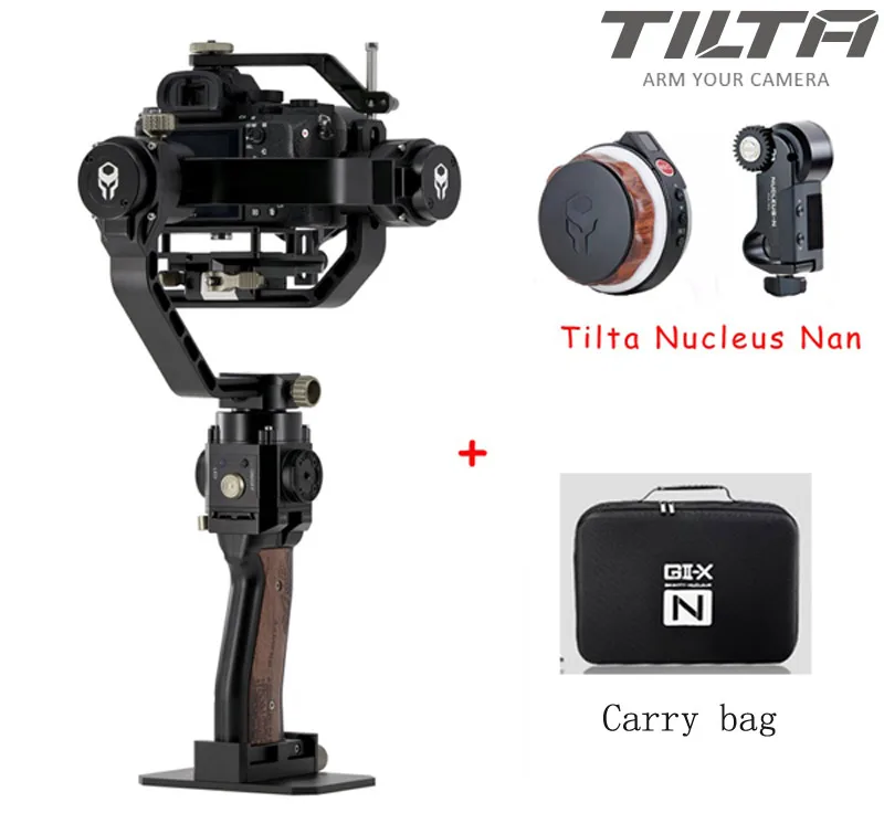 W bag nano focus TILTA Gravity G2X TILTAMAX портативный монопод с шарнирным замком Системы 3-осевой Стабилизатор камеры DSLR Объективы для камер SONY CANON беззеркальных цифровых зеркальных фотокамер GH5 5D BMPCC 4K - Цвет: W bag nano focus