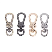 4pcs swivel trigger clips snap hooks handbags clasps handle flower lobster metal clasps bag key rings keychains bag accessories