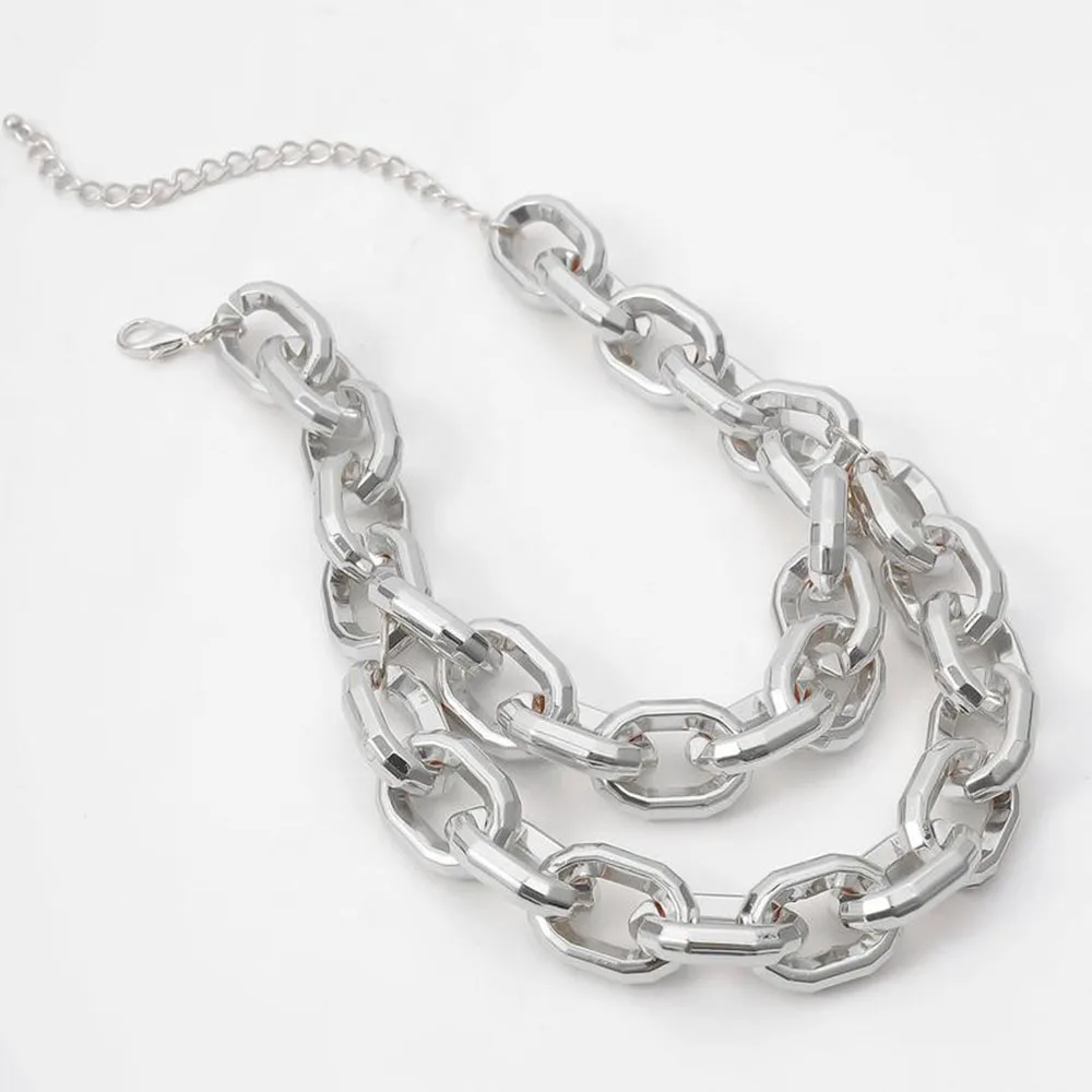 Богемный этнический стиль акрил толстый цепочка короткое ожерелье 2020 модные и