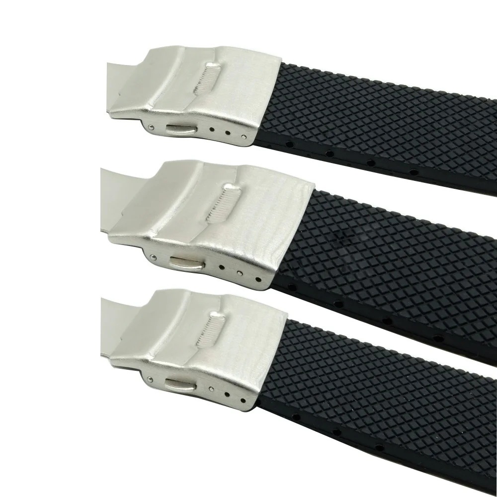 New 20mm 22mm 24mm Silicone Rubber Watch band Watchband Bracelet For navitimer/avenger/Breitling strap DIY Replace | Наручные часы