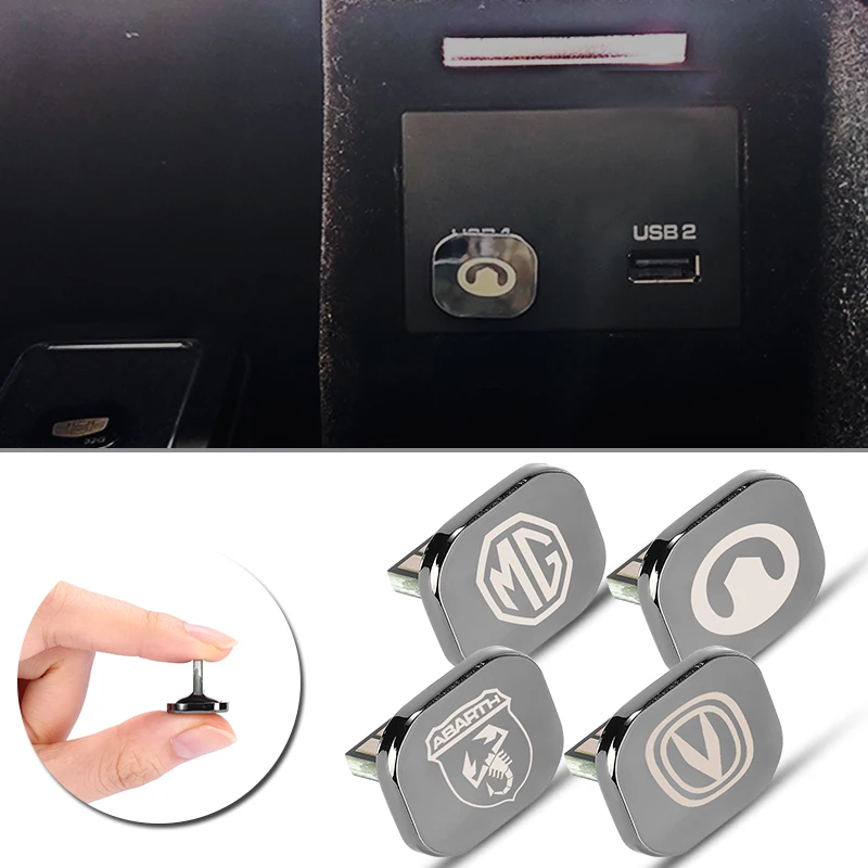 1pc Car Logo USB Slot Input Adapter Flash Drive for Lada 2105 VESTA Niva 2121 4x4 Snorkel Parachoque Granta Vaz Car Accessories