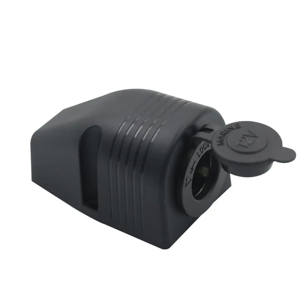 

80%Hot Sale 12V Marine Motorcycle Auto Lighter Charger Socket Waterproof Cover With Installation Bracket For Motorcycles