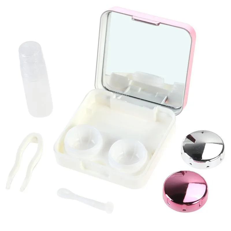 

Contact Lenses Storage Box Useful Home Storage Box Contact lens Case Eyes Care Kit Holder Washer Cleaner Container Travel