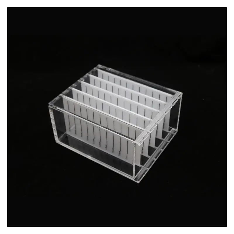 Прозрачный акриловый пятислойный стеллаж для хранения ресниц Настольный